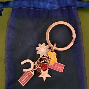 Coach lucky charms keyring NWOT